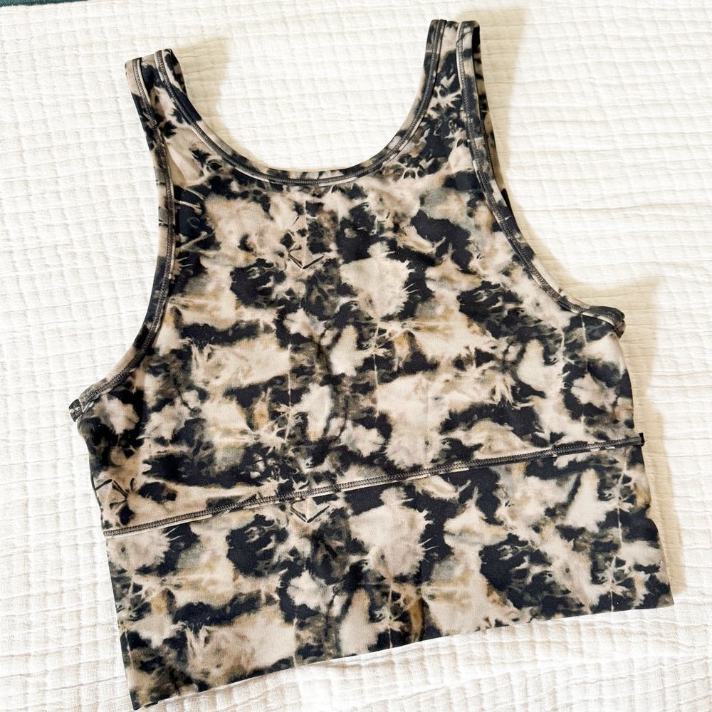 LULULEMON POWER PIVOT TANK | SIZE 4 | DISPERSED LIGHT RAW LINEN